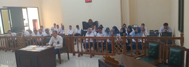 Aparatur Pengadilan Tata Usaha Negara Bandar Lampung mengikuti Pembinaan oleh Direktur Jenderal Badan Peradilan Militer dan Tata Usaha Negara